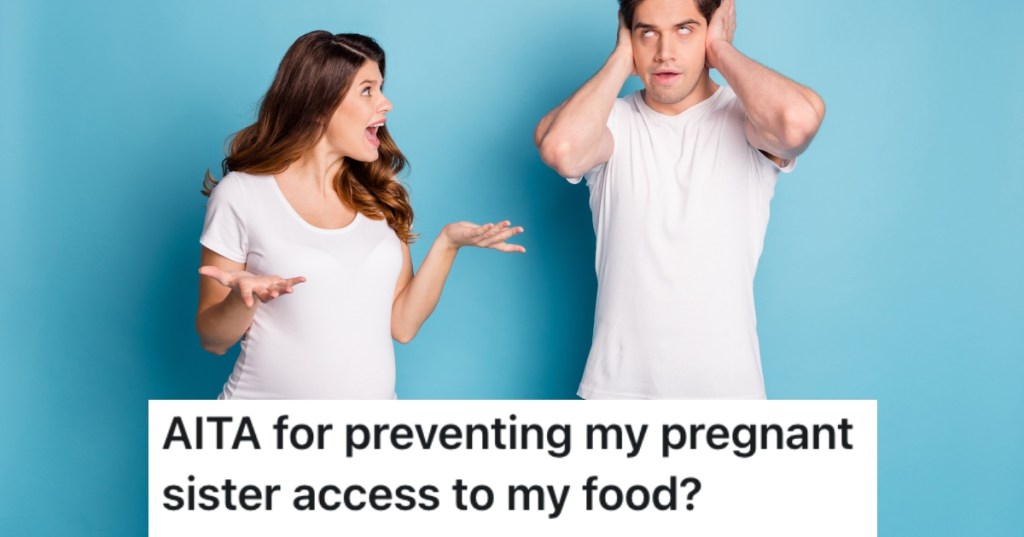 pregnant woman and a man