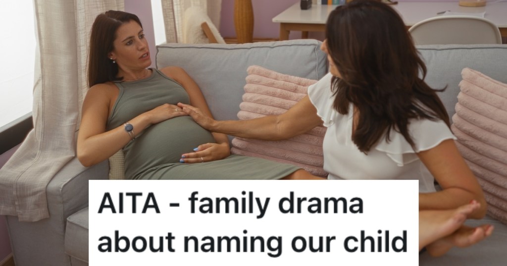 two women on a couch