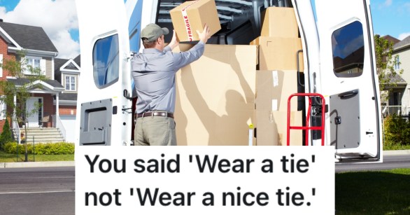 man putting boxes in a van