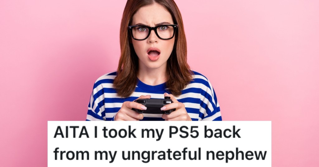 woman holding a video game controller