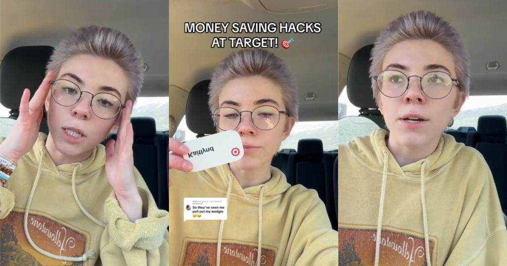 woman talking about target