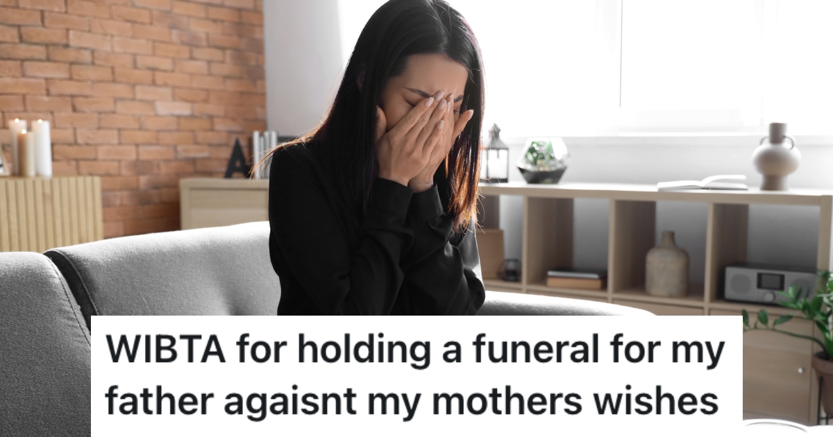 woman crying on a couch