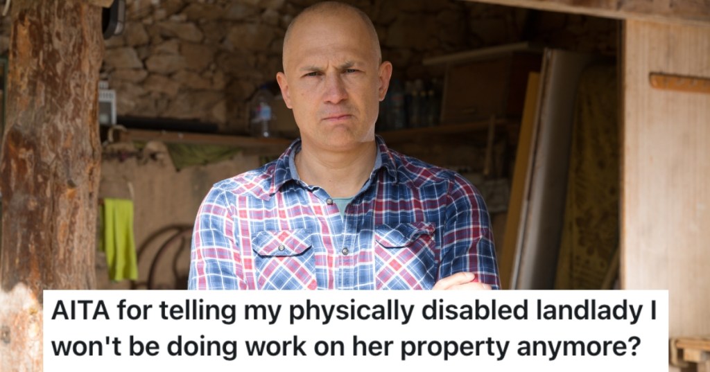 man staring at camera