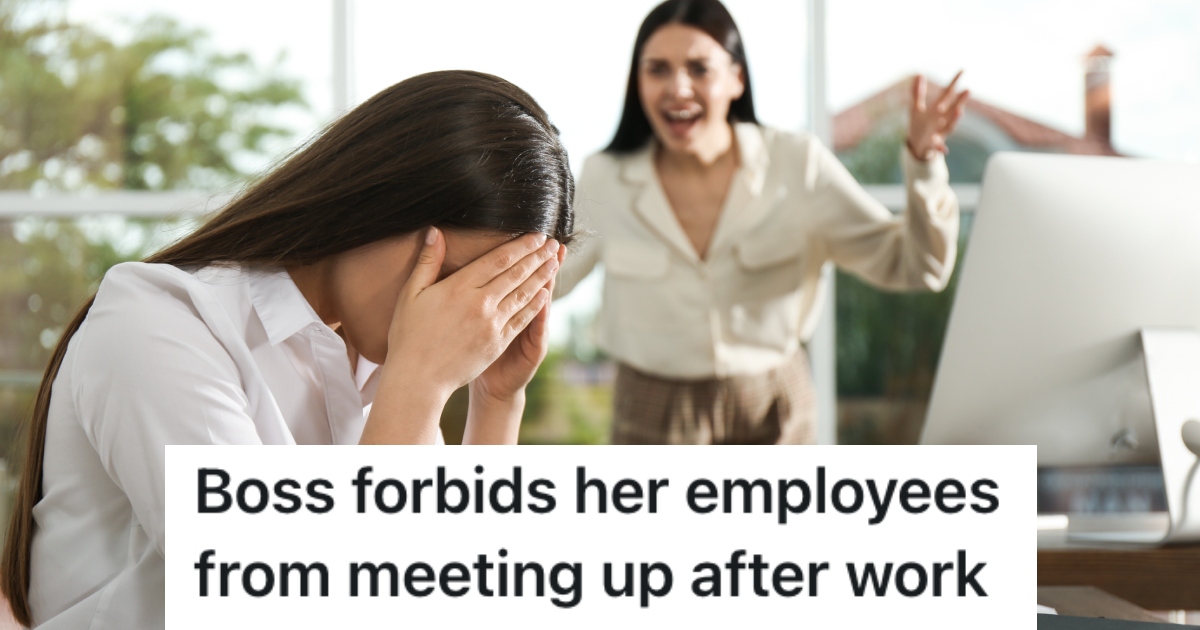 She Went Out For Drinks With Her Coworkers, And Her Boss Gave Her A Hard Time About It boss yelling at an employee