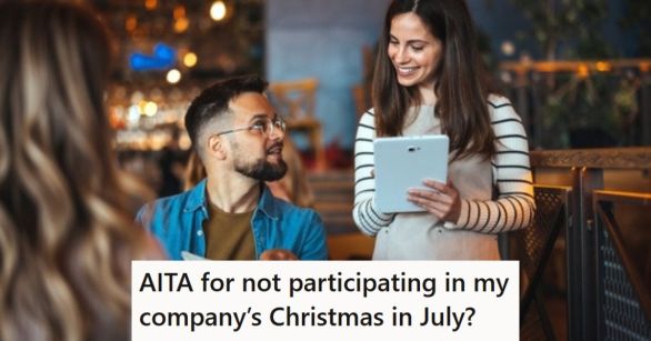 Waitress helping customer