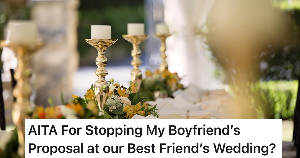  Boyfriend Plans Surprise Proposal At A Friend’s Wedding, But Girlfriend Shuts It Down Before He Steals The Spotlight