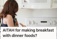 She Made Breakfast From Leftover Food, But Her Picky Mother Reacted With Disgust And Drama
