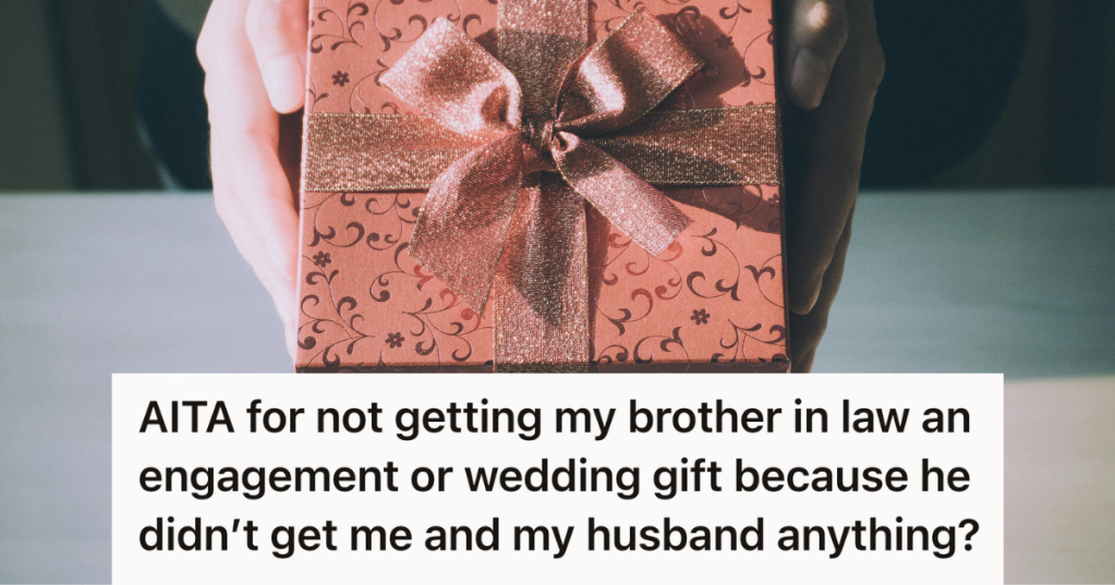 woman holding a gift wrapped in bow