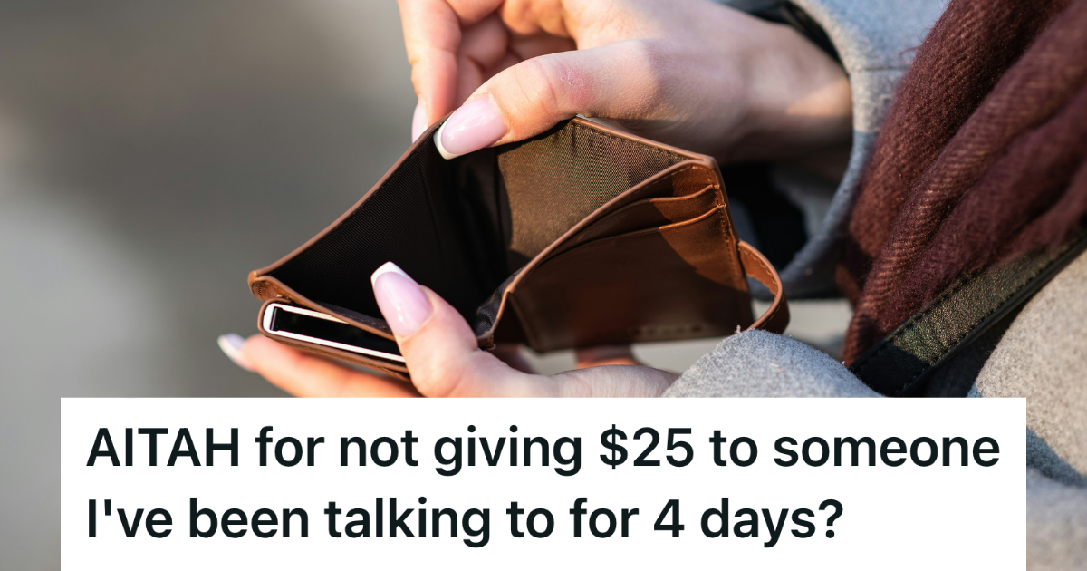 woman holding an empty wallet