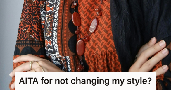 woman in a boho shirt