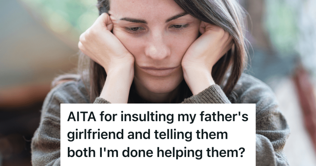 woman looking annoyed outside