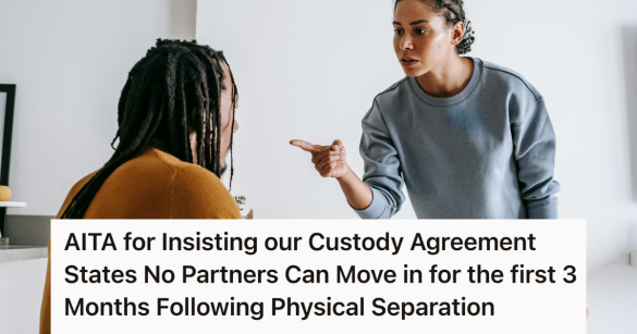 woman pointing her fingers angrily at a man