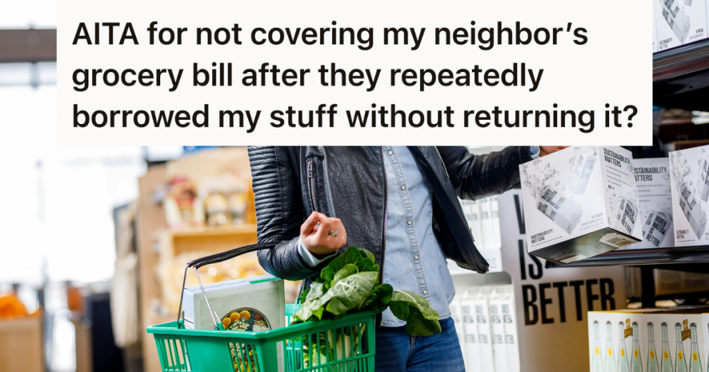 woman shopping at the grocery store