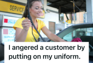Gas Station Attendant Modified Her Work Uniform For A Hot Summer Shift, But A Stranger Decided To Publicly Shame Her And Storm Out In A Rage