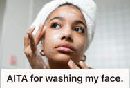 She Pleaded For A Few Quiet Minutes To Wash Her Face, But Her Husband Insisted On Stealing All The Hot Water