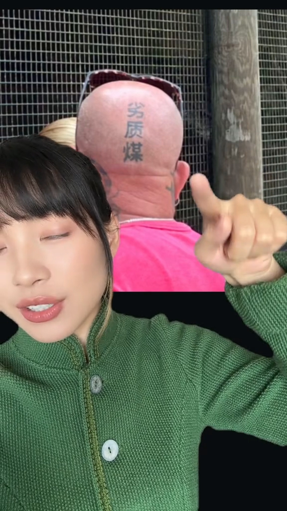 Jessie translating Chinese tattoos