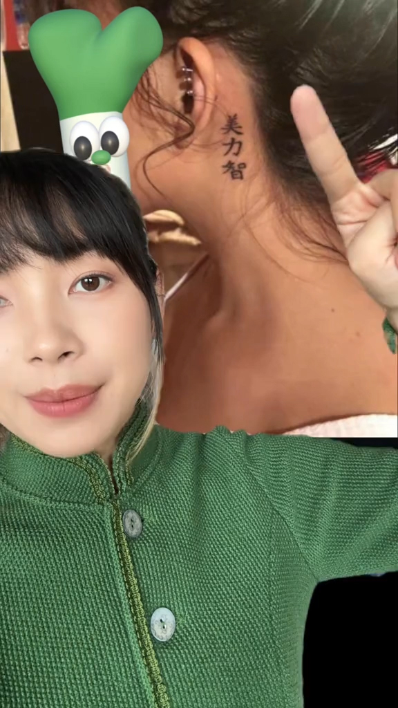 Jessie translating Chinese tattoos