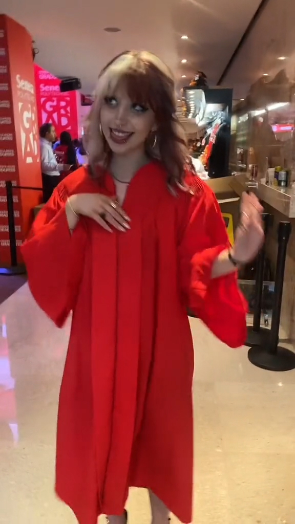 Delilah at her graduation