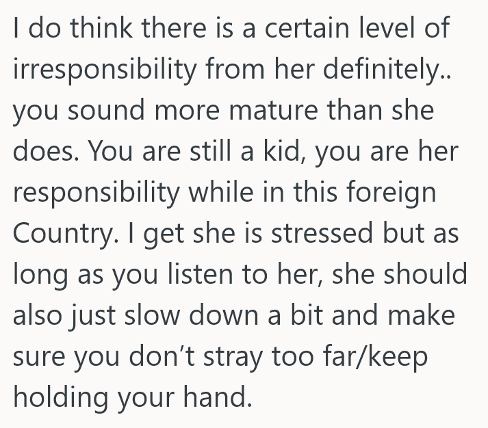 2025 08 13 17 34 06 Her Sister Is A Very Fast Walker, And Thats A Problem Because Shes Literally Leaving Her On The Streets In A Foreign Country