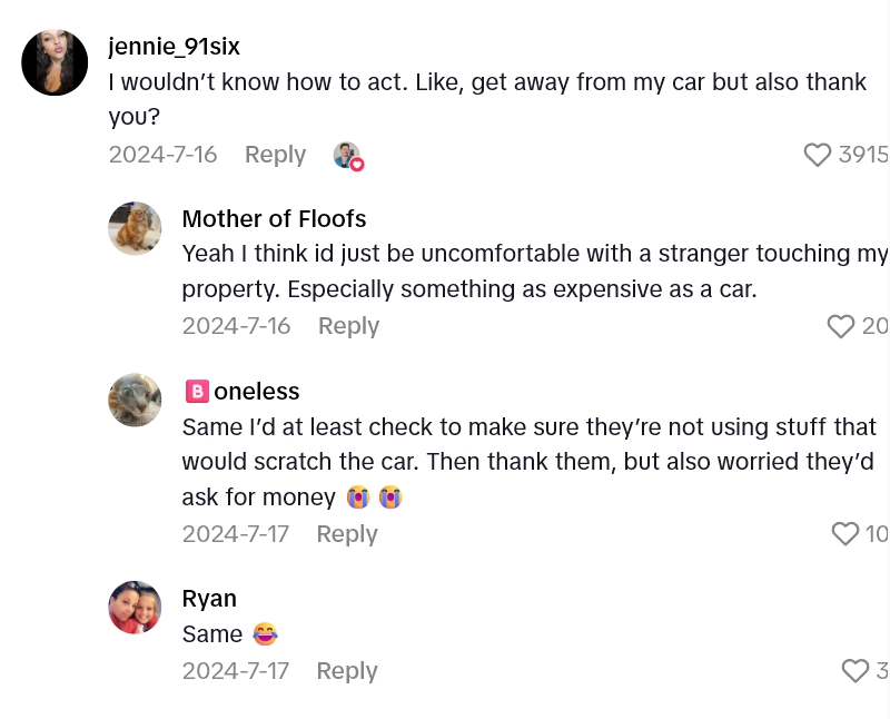 2025 08 15 22 29 22 He Was Working From Home When He Looked Out To See A Stranger Washing His Car. What Should He Do Now?