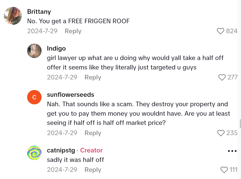 2025 08 15 23 09 23 She Looked Out And Saw Roofers Hard At Work On Her House. Only Problem Was They Were On The Wrong House.