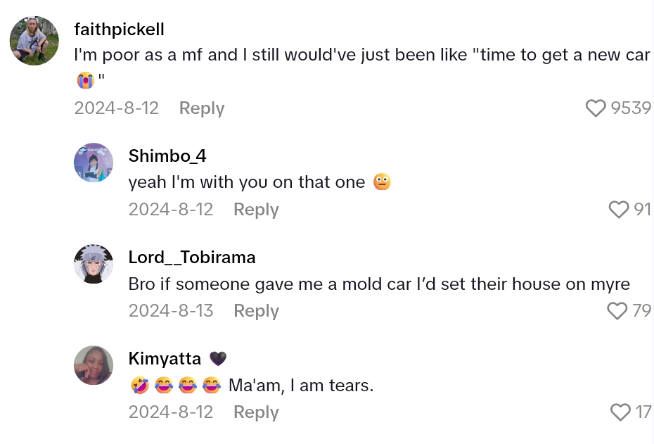 2025 08 16 22 24 09 A Guy Spilled Blue Cheese In His Car And A Day Later It Was Covered In Mold. Now Hes Trying To Get It Out Because Hes Highly Allergic, But Nothing Is Working.