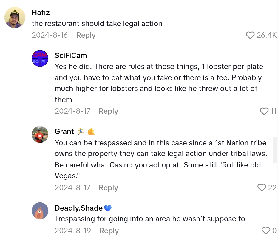 2025 08 16 23 13 15 Influencer Tries To Call Out Casino Buffet About Their Lobster Policy, But It Backfires Spectacularly When Its Revealed Hes Lying