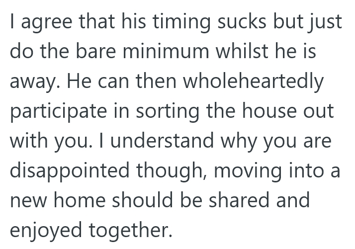 2025 08 17 15 58 01 She And Her Partner Are Moving Into Their First House Together, But Hes Skipping Town The Next Day, And Everybodys Upset