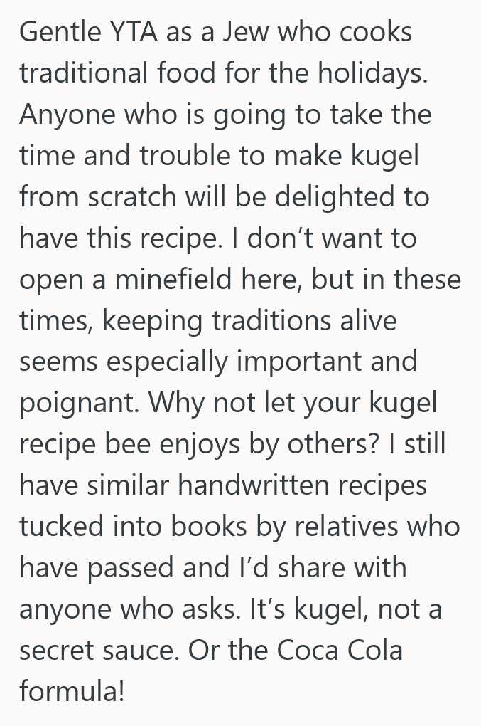 2025 08 19 17 26 30 Theyre Keeping A Secret Family Recipe A True Secret, But Others Arent Sure Thats The Right Thing To Do