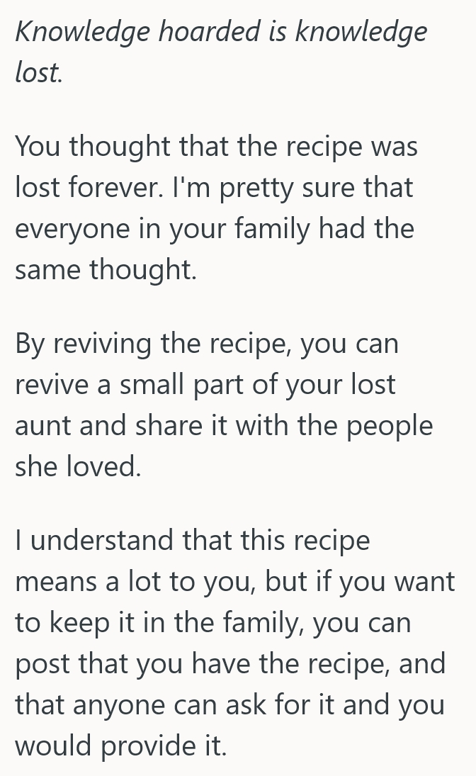 2025 08 19 17 26 44 Theyre Keeping A Secret Family Recipe A True Secret, But Others Arent Sure Thats The Right Thing To Do