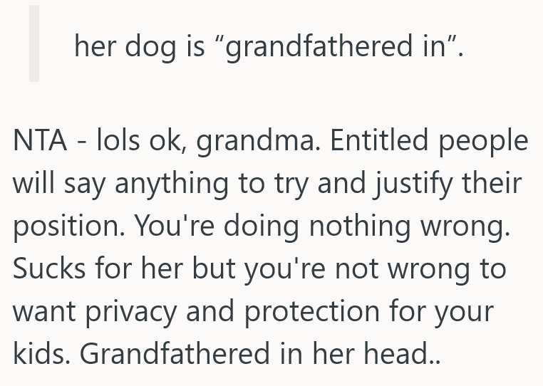 2025 08 25 20 08 29 Homeowner Wants To Fence Their Yard To Protect Their Kids, But The Neighbor Says Her Dog Has Grandfathered In Privileges To The Yard