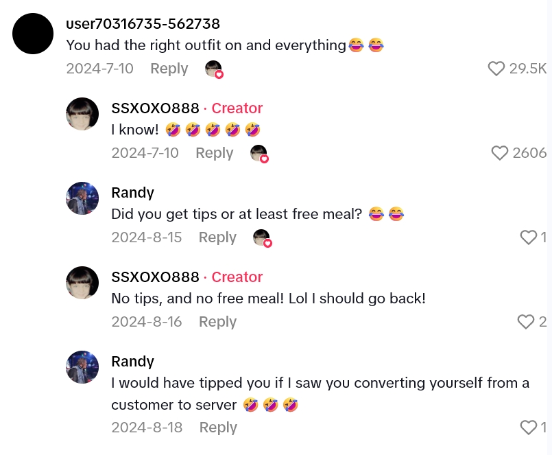 2025 08 27 17 32 25 Diner Gets Stressed Out On Servers Behalf, Gets Up And Starts Doing Her Work For Her