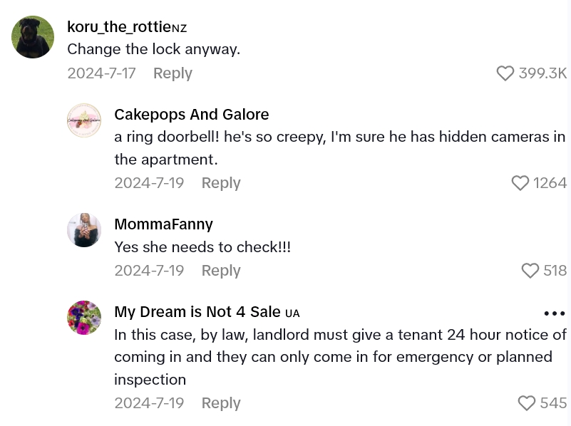 2025 08 28 19 46 31 Tenant Says Her Building Concierge Keeps Using His Key To Come Into Her Apartment, And She Finally Got It On Camera