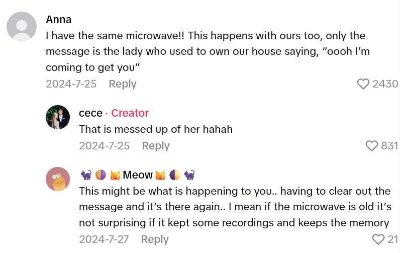 2025 08 28 21 12 42 Every Time The Power To Their Microwave Resets, They Hear A Ghostly Voice Come Through It. Whats Going On?