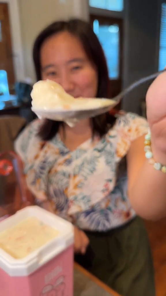 A giant bucket of Olive Garden soup