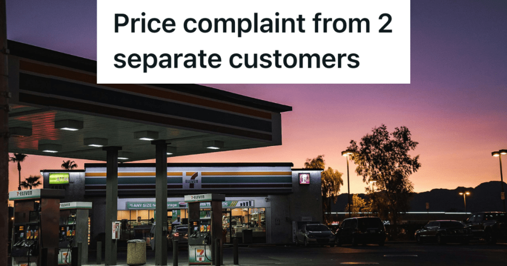 7:11 gas station at sunrise