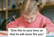 A Five-Year-Old Girl Asked This Retail Worker For Pencils, And Then Drew Something For Him To Give To His Boss