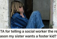 Her Sister Is Planning To Foster A Child, But This Woman Knows Of Her Nefarious Plans