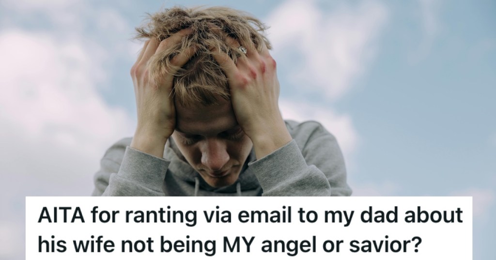 A man with his head in his hands