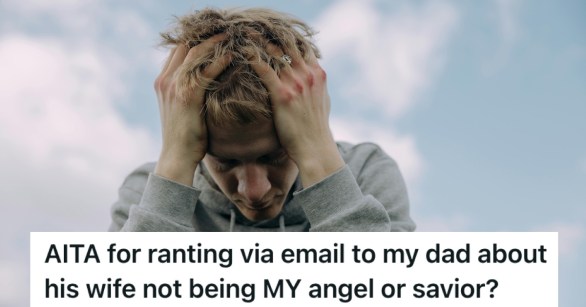 A man with his head in his hands