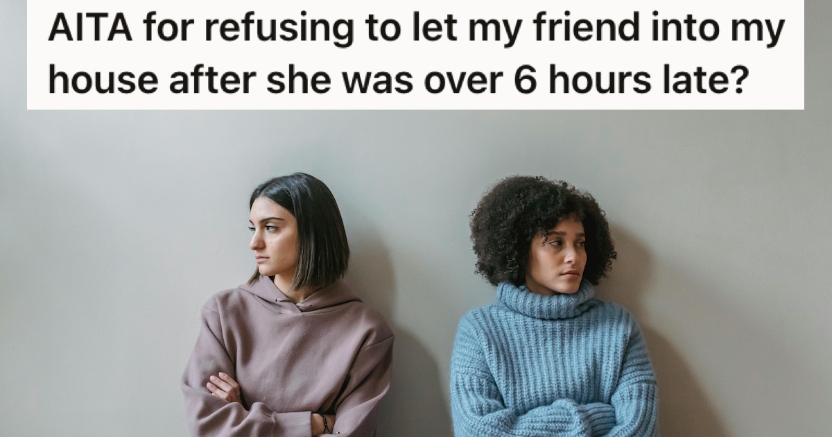 Two girls looking away from each other