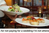 Her New Boyfriend Invited Her To A Wedding, And She Was Pressured Into Paying For Her Plate Even Though She Couldn’t Attend