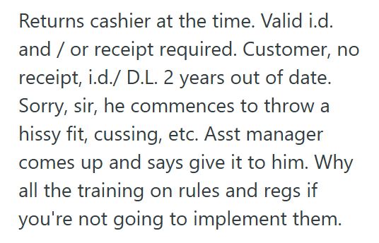 Always Right 1 Retail Worker Refused To Bend Store Rules For A Demanding Customer, But Their Manager Gave In And Left The Worker In Tears
