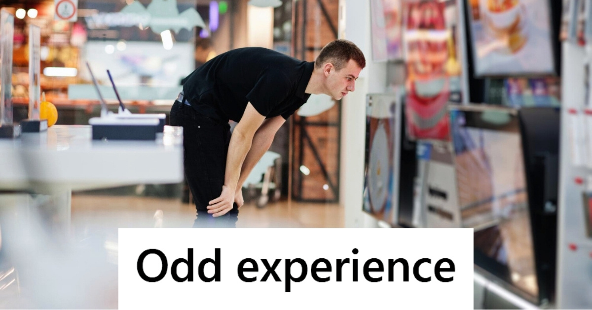 Male retail employee at store