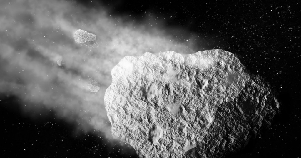 Asteroid in space