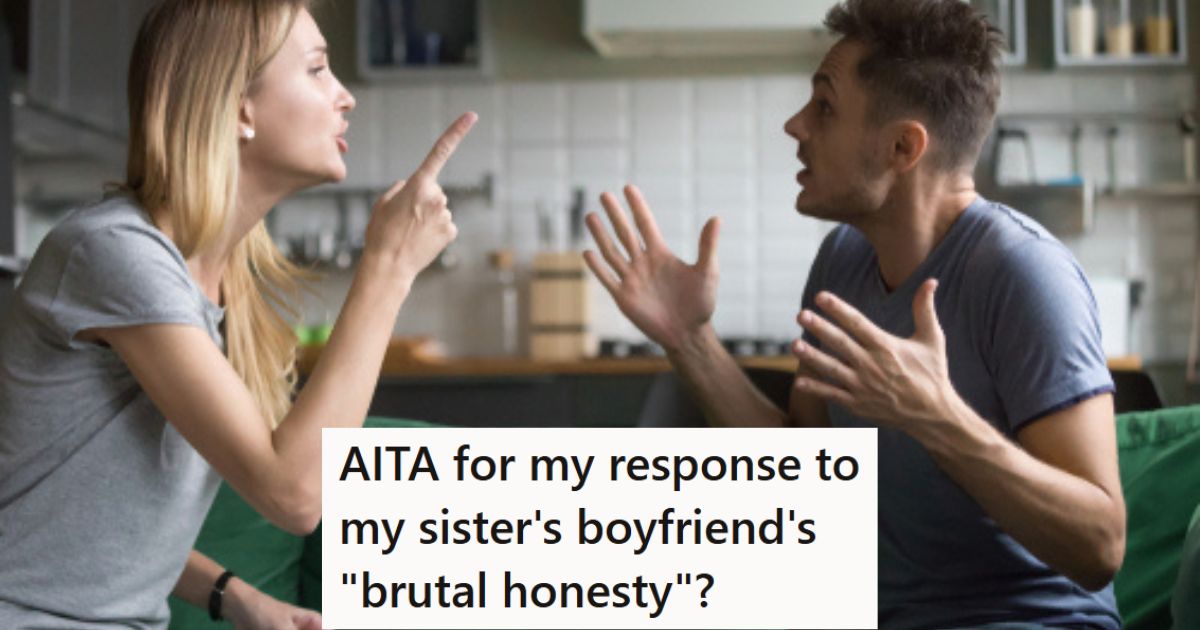 Angry woman yelling at man