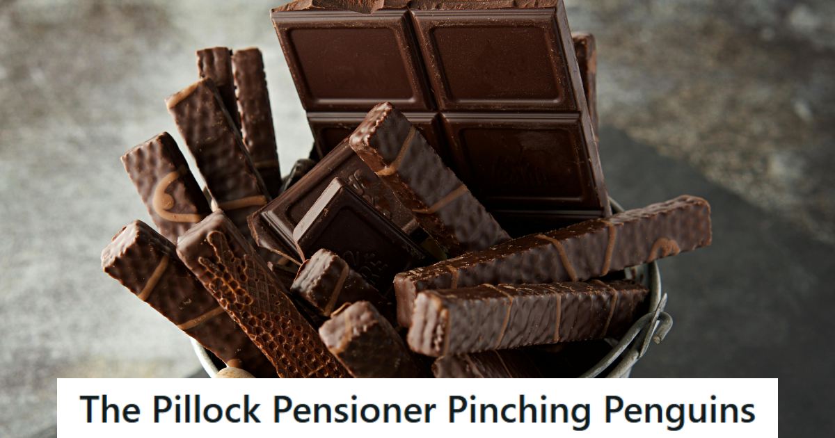 Bucket of chocolate bars ready to be eaten