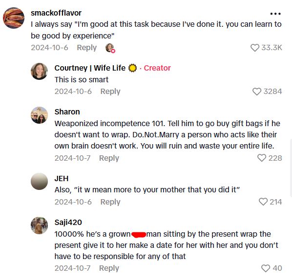 Comment 1 38 She Refuses To Wrap A Present For Her Future Mother In Law, And Now Shes Asking If Setting This Boundary Was The Right Thing To Do