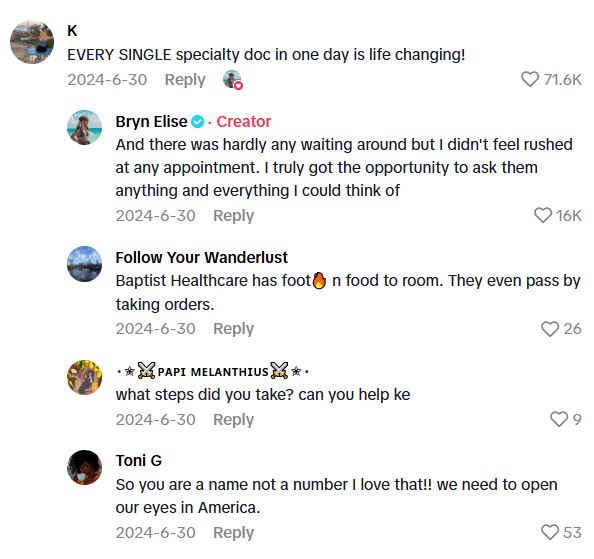 Comment 2 108 Think You Cant Afford Health Care? This TikToker Booked A Battery Of Tests During Her Vacation At A Fraction Of The Normal Cost!