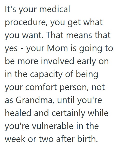 Comment 2 47 Expecting Mom Didnt Want Extended Family At The Hospital For The Birth, But The In Laws Are Throwing A Fit About Being Confined To The Waiting Room